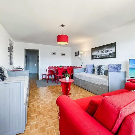 Pied-A-Terre In Crans-Montana, Pool And View - Swiss Alps Leilighet Eksteriør bilde